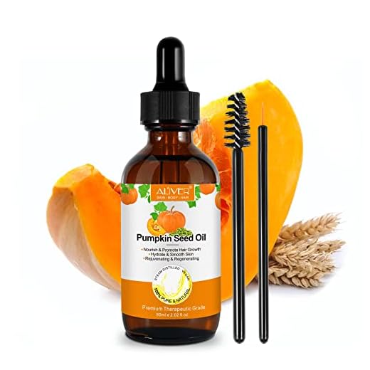 Pumpkin Seed oil 60ml-Olio di Semi di Zucca per Capelli, Pumpkin Seed Oil per Capelli Stimola Circolazione del Cuoio Capelluto, Favorisce la Crescita dei Capelli Spremuto a Freddo Olio da per il Corpo