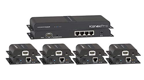 KanexPro HDMI 1x4 Distribution Amplifier Over CAT5e/6 Outputs
