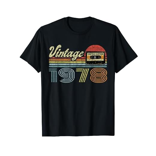 Retro Audio Cassette Vintage Desde 1978 44 Cumpleaños Camiseta