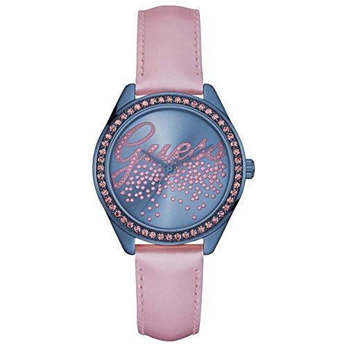Montre femme Guess W0161L3 quartz avec cadran pourpre et bracelet rose