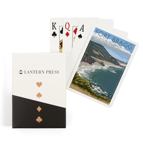 Lantern Press Fort Bragg, cartas de poker tamaño póker