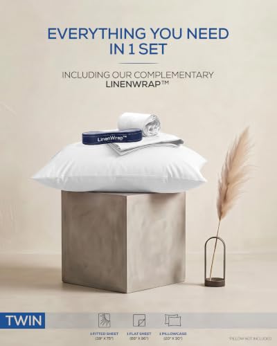 Image of Utopia Bedding Twin Sheet Set 3 Piece Soft Sheets - White