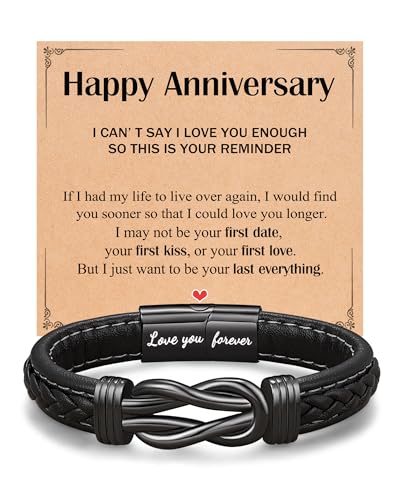 ORISPRE Anniversary Bracelet Gifts for Men Him Boyfriend Husband1 One Year Month Wedding...