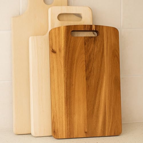 Tabla de Cortar de Madera de Acacia con Mango 34.93x24.77x3.05 cm miniatura 6