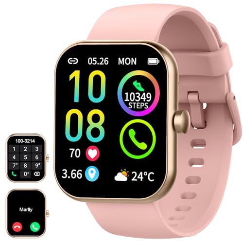 Montre Connectée Femme Homme avec Appel Bluetooth, 1.96'HD Smartwatch 113+Sportifs Montre Sport,...
