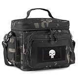 【3 Modes de Transport】 Équipé d’une bandoulière réglable et amovible de 168 cm et d’une poignée renforcée, ce sac isotherme offre un transport confortable et polyvalent. Parfait pour les hommes, femmes et enfants pour emporter leur repas au travail, à l’école, en pique-nique, en camping, à la plage ou en voyage.