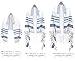 Zion Judaica Tallit Prayer Shawl - Fine Polyester Talis with a Matching Zippered Bag - Certified Kosher - Imported from Israel (24