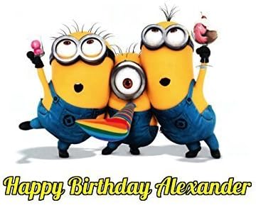 Despicable Me Minions Comestible Image Photo Feuille Decoration Pour Gateau Personnalisee Fete D Anniversaire Personnalisee 1 4 Feuille 787 Par Sweet Sur Vos Gateaux Amazon Fr Cuisine Et Maison