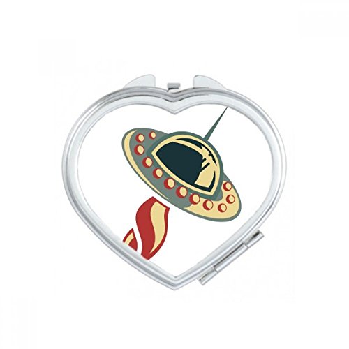 Miroir de poche alien et UFO - Compact portable multicolore - 2