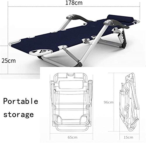 Fauteuil inclinable à bascule en acier pour jardin et camping