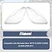 XQSMWF Front Left Right Side Headlight Cover Headlamp Clear Lens Shell Cover A2198202961 A2198203061 Compatible with Mercedes-benz W219 CLS Class 2006 2007 2008 2009 2010 2011 Pack of 2