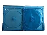 New MegaDisc 15mm Blu-ray Replacement Case Holds 4 Discs 5 Pack (4 Tray) Premium