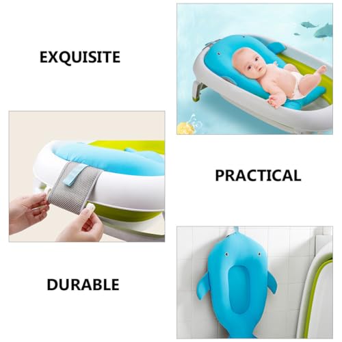 Cojín de baño para niño recién nacido, alfombrilla pequeña antideslizante para ducha segura 8