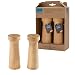 Produktbild Amefa MODERN WOOD Salz und Pfeffermühle Set 2-teilig aus Holz | Keramikmahlwerk | Gewürzmühle im Set für Salz und Pfeffer | 15 cm | Rubberwood | unbefüllt