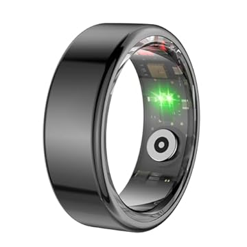 Rastreador de Saúde de Anel Inteligente, Anel Inteligente para Rastreamento de Sono Físico, Monitoramento de Frequência Cardíaca 24 Horas, Anel Rastreador de Fitness BT (Manchar)