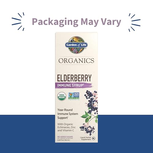 Garden of Life Organics Elderberry Immune Syrup, Vegan, 6.59 Fl oz - image 2