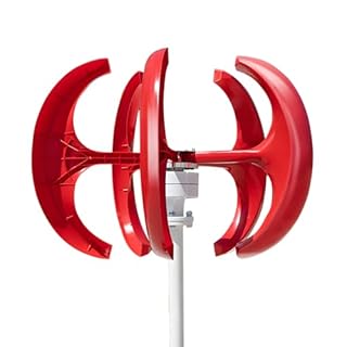 1000W 12V/24V Wind Turbine Generator Kit, 5-Blade Lantern Wind Turbines Generator, Electromagnetic Electricity Producer Equipment, Vertical Axis Wind Power Generator for Home Use