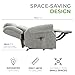 Elite Care Hainworth fabric Dual motor riser recliner electric chair with heat and massage - Choice of Colours (Grey)