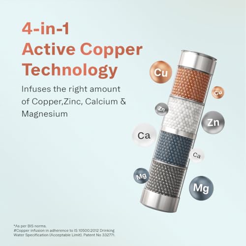 Image of Aquaguard Enrich Nexen RO+UV Water Purifier | Stainless Steel Tank | 2-Year Warranty | Active Copper & Alkaline Boost | Anti-Scale Filter with 2-Year Filter Life | Removable Drip Tray