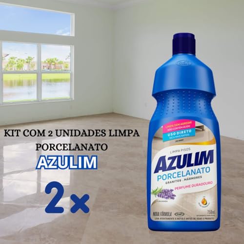 Limpa Porcelanatos Lavanda, Kit com 2 Unidades de 750ml