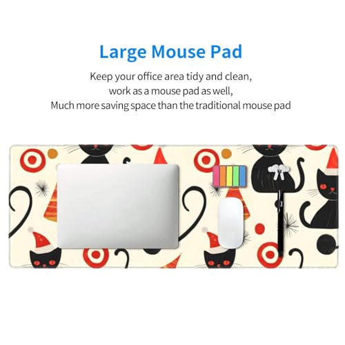 Tapis de souris pour jeu avec base en caoutchouc et bords cousus