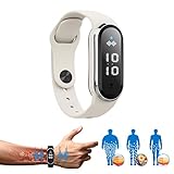 FITPROS Ultrasonic Weight Loss Smartwatch, FITFAST Ultraschall Fettabbau Intelligente Uhr, Matteo Ultrasonic Body Shape Wristband, Ultra Tech Body Shape Bracelet for Men Women (Weiß)