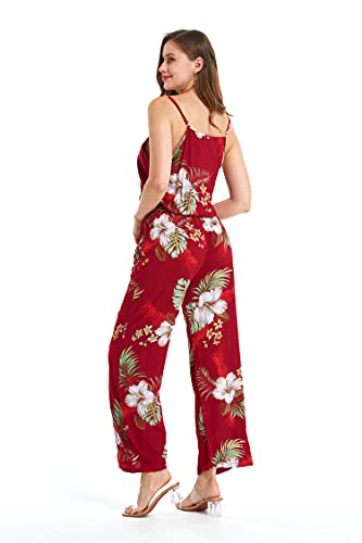 Image of Matchable Family Hawaiian Luau Men Women Girl Boy Clothes in Pineapple Garden Burgundy