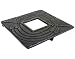 Fuji Merchandise Square Dragonfly Cast Iron Teapot Trivet Black #TB22