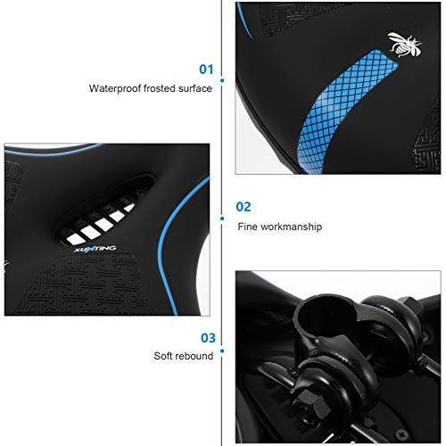 CLISPEED Bicicleta Sela Grande Absorvedor de Assento Da Bicicleta Sela Almofada De Silicone De Espes