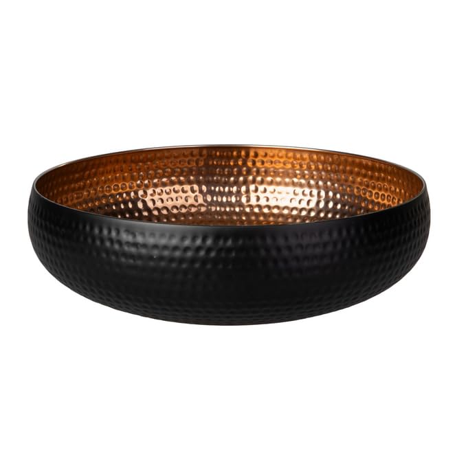 mica Living Dekoschale schwarz/Kupfer - ca. 36 cm
