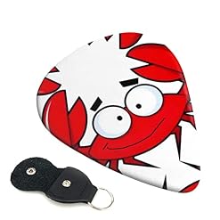 Cartoon Crab Lot de 6 médiators de guitare pour guitare acoustique, guitare électrique, basse, ukulélé – fin, moyen et… - Les Beatles, Paul McCartney, John Lennon, RIngo Starr, George Harrison