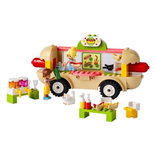 Image of LEGO Friends Hot Dog Food Truck Toy Set with Mini-Dolls 42633