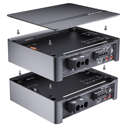 ETON MA 2 – kompakter 2 Kanal Verstärker, leistungsstarke digitale Mini Endstufe für Autos und Reisemobile, Class D Amp mit 2 x 190 W