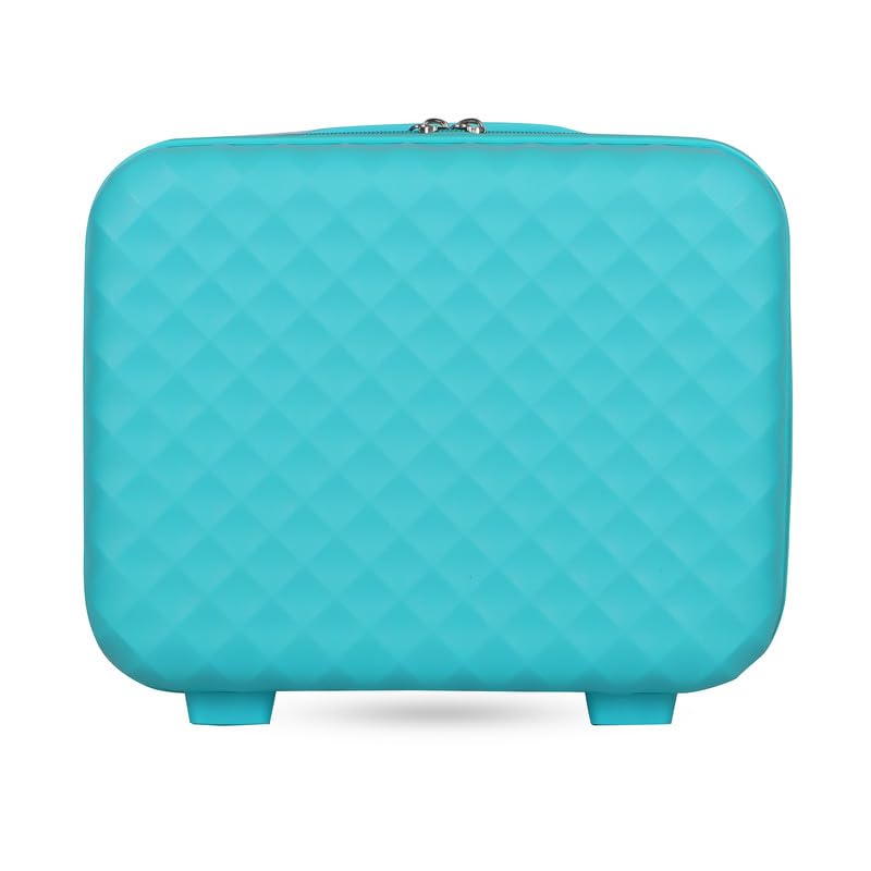 Image of Polo Class Trolley Bag 28 INCH with Vanity Trolley Bag | Polypropylene Material with 360-Degree Rotating Wheels | Number Lock & Securitec Zipper -Sea Green