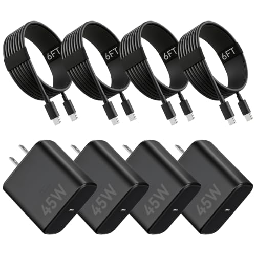 45W USB C Super Fast Samsung Charger 4 Pack with 6FT Type C Cable - image 1