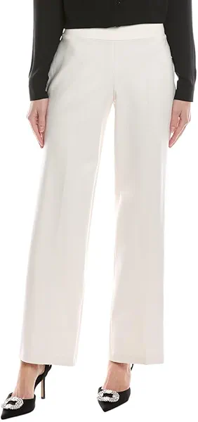 Anne Klein Womens Knit Polka Dot Straight Leg Pants