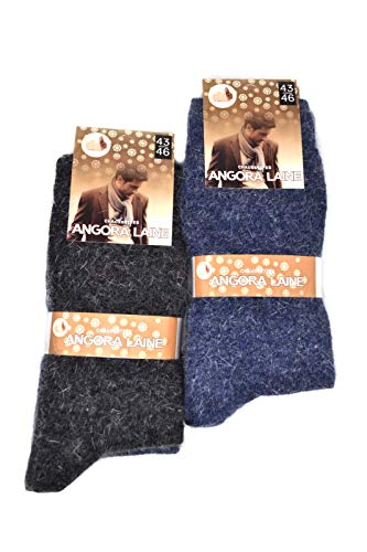 Business Square BS ANGORA Lot de 6 Paires des Chaussettes en Laine Très Chaud Pour Profité Hiver Très Confortables Pour Vos Pied Parfait Pour Homme et Femme Couleurs Assorti (43-46) Cover
