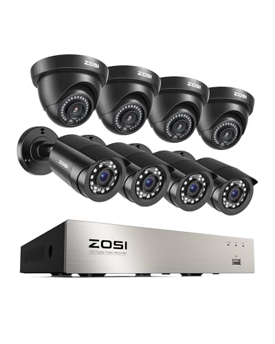 ZOSI 8CH 3K Lite Home Security Camera System with AI