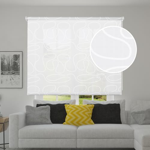 STOR Planet | Estor Enrollable Translúcido Decorativo Scene, Persianas enrollables de Interior para Ventanas y Puertas. Estores para Cocina, salón, Dormitorio | Duna, 60x250cm