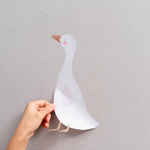 Vinilos decorativos de gansos blancos, 8 piezas impermeables y removibles miniatura 7