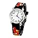Produktbild ELEOPTION Kinderuhr Silikon Armband Uhr Wasserdichtes 3D lieblich Tiere Cartoon Digital Armbanduhr Zeit Lehrer Geschenk für Kinder kleine Mädchen Jungen (Schwarz Feuerwehrauto)