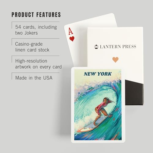 Lantern Press New York Vitamin Sea Baraja Póker 52 cartas miniatura 3