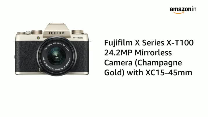 FUJIFILM X-T100 レンズキット XC15-45mm 動作良好　箱付 Buy Fujifilm X-T100 24.2 MP Mirrorless Camera with XC 15-45 mm
