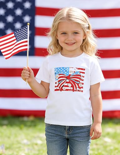 Image of Toddler Girls T-Shirt Short Sleeve Cartoon Graphic Tee 2-6T