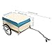 Bicycle Trailer, 27inch Aluminum Utility Cargo Bike Trailer with Four Foldable Rods & Quick-Release Wheels for Grocery Shopping, Camping, Moving, Mountain Bikes 24-26 in