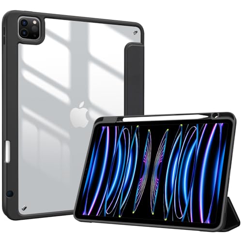 ProCase iPad Pro 11 ケース クリアバックカバー ブラック