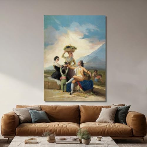 Toile Francisco de Goya La Récolte impression Fine Art