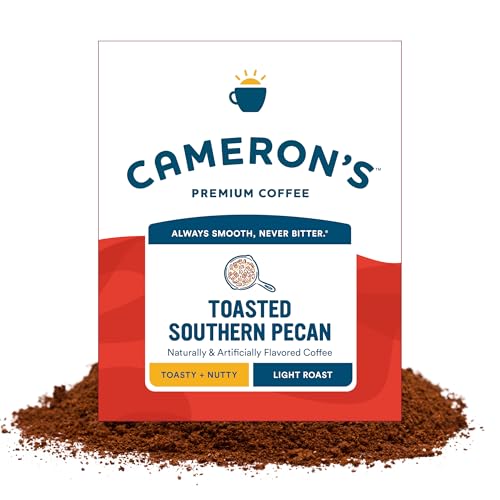 Image of Cameron's Coffee Roasted Ground Coffee Bag, Flavored, Toasted Southern Pecan, 64 Ounce, (Pack of 1)