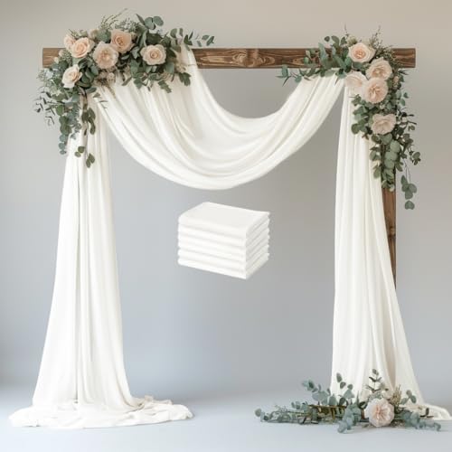 Xiomot Ivory Sheer Arch Draping Panels Image