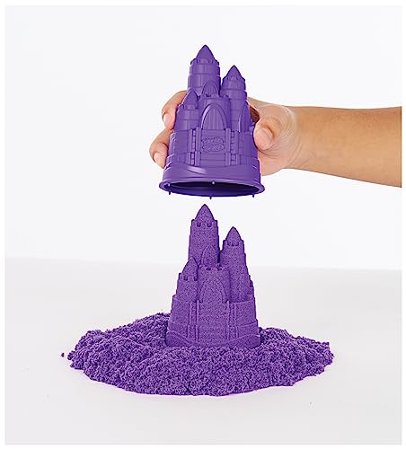 Kinetic Sand Sandbox Set with 1lb Purple, Moldable Sensory Toys, Ages 3+ - image 5